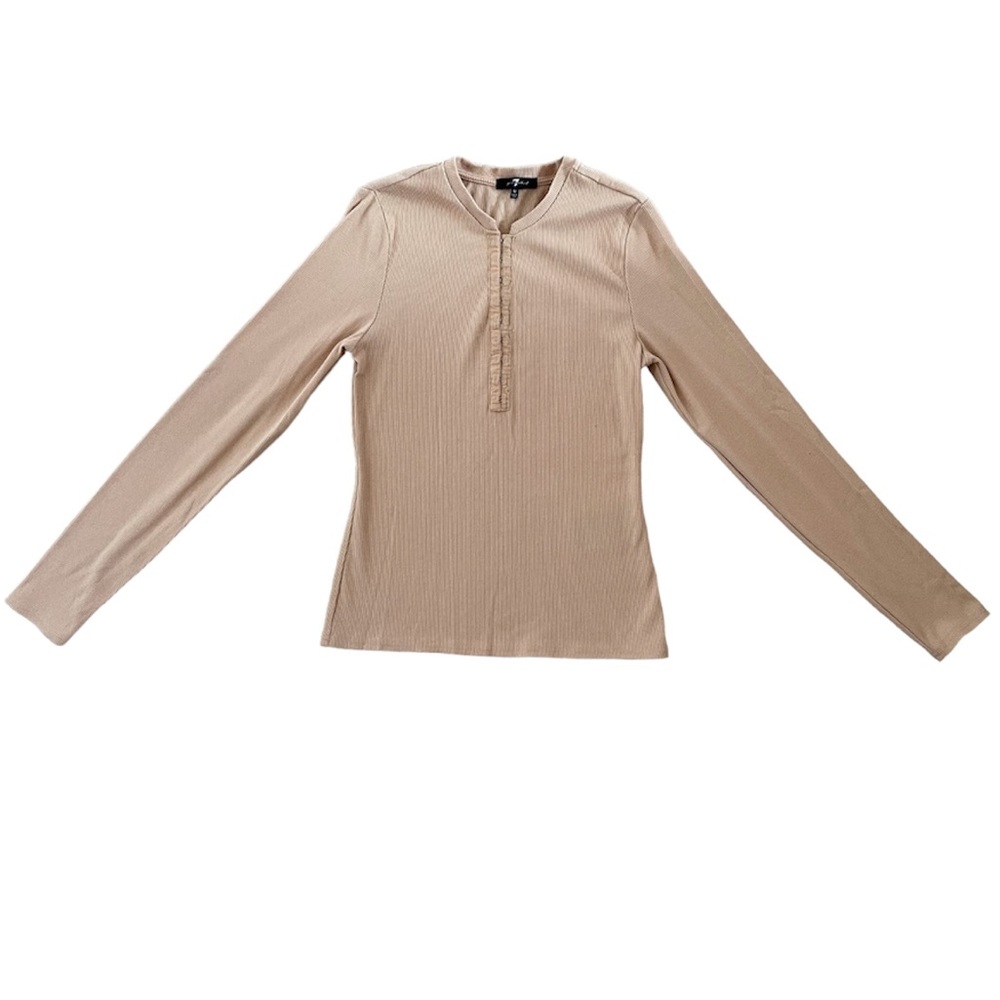7 for All Mankind ribbed longsleeves top